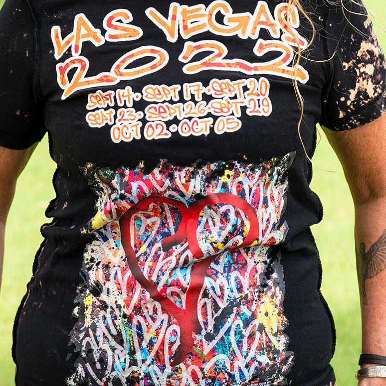 Autographed Steven Tyler Las Vegas Residency shirt
